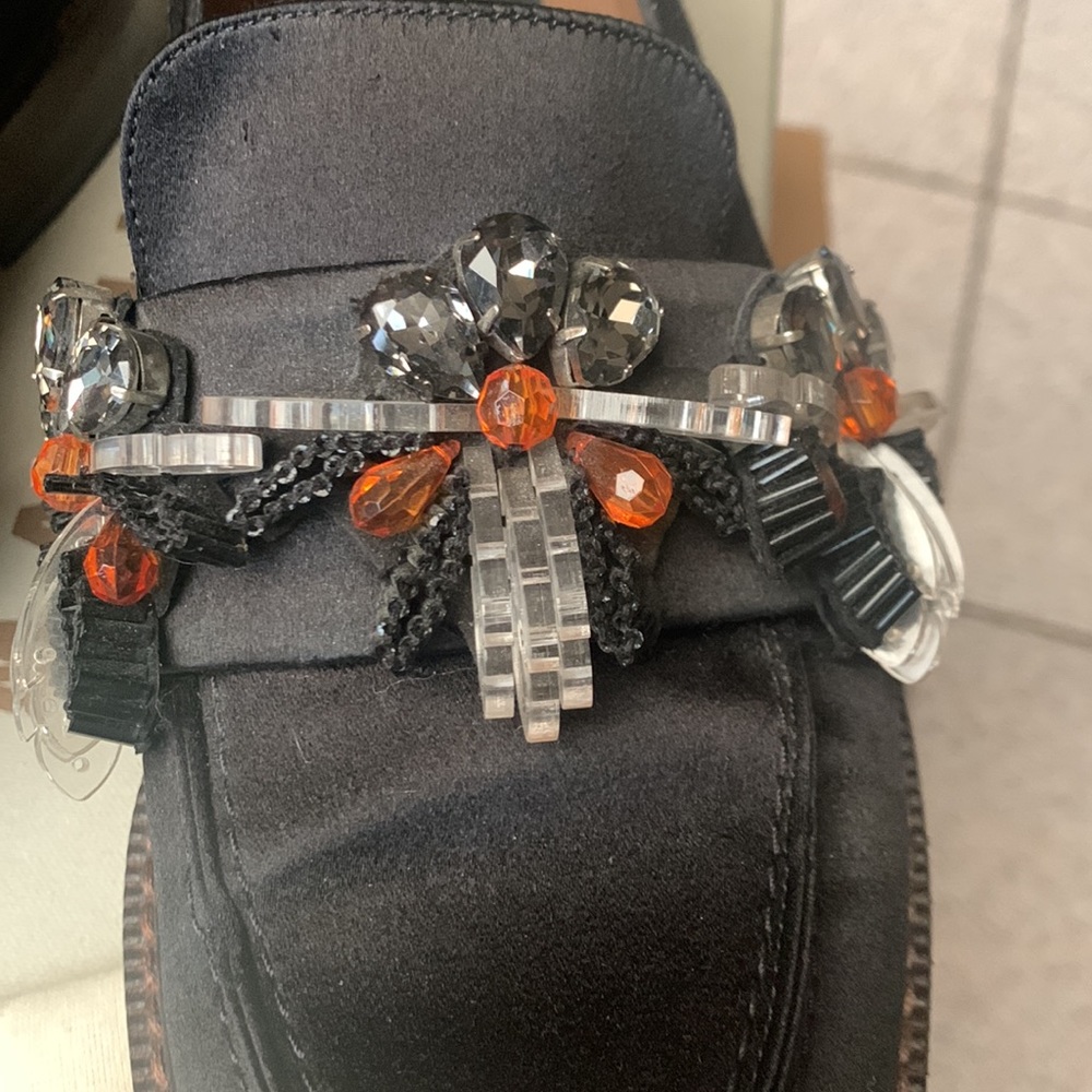 Amaizing satin Marni Moccasinss with Jewerly Sz 36 - Picture 2 of 7